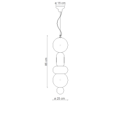 BUMBUM CERAMICZNA LAMPA WISZĄCA     C2754 FERROLUCE